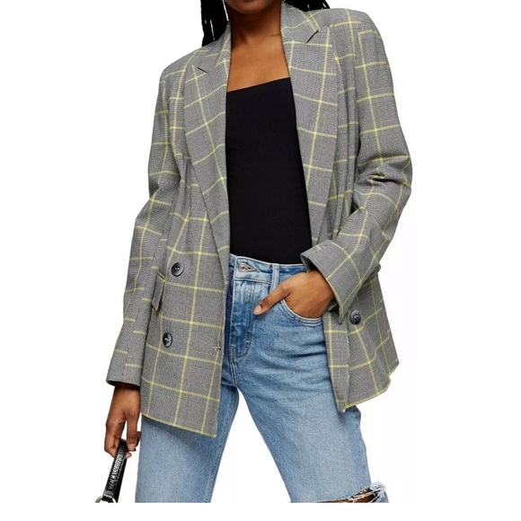 Topshop Jackets & Blazers - Topshop Boyfriend Double Breasted Blazer